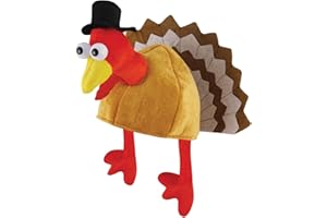 HENBRANDT ADULT TURKEY HAT SECRET SANTA FANCY DRESS CHRISTMAS XMAS THANKSGIVING PARTY
