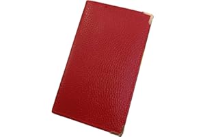 GWENMODE Etui Porte Carte Grise et Assurance en Cuir de Vachette - Pochette Pratique et Élégant - Dimensions Optimales pour Papier d'Identité Française Idéal pour Protéger Vos papiers Moto Auto (Rouge)