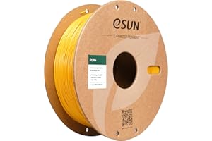 eSUN Filamento PLA+ 1.75mm, Mejorado Tenacidad Impresora 3D Filamento PLA Plus, Precisión Dimensional +/- 0.03mm, 1KG Carrete (2.2 LBS) para Filamento de Impresión 3D, Amarillo