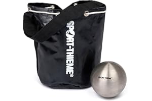 ‎SPORT-THIEME Sport-Thieme Transporttasche für Stoßkugeln und Wurfhammer |Mit Tragegriff | Ideal für Schulen, Vereine und Athleten | Schwarz | PVC | 26x18 cm