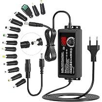Adaptateur d'alimentation universel AC DC 30W - Universel - 8 prises d' adaptateur - 1500mA Max - Bricolage