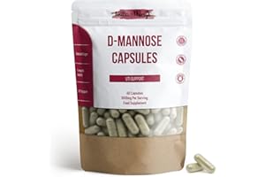 NUTRI-THINGS D-Mannose Capsules | 1000mg Per Serving | Natural Support for Uninary Infections