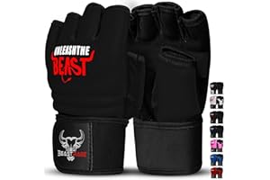 ‎BEAST RAGE BEAST RAGE MMA Boxhandschuhe Karate Mitts Handschuhe für Männer und Frauen, Punch Bag Taekwondo Half Finger Kickboxing Sparring Martial Arts Boxing Training Gloves