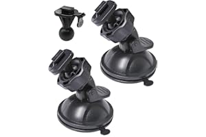 MILSENSE Support Ventouse Pour Transcend Drivepro 200 Caméra Dashcam, Facile À Installer Et À Utiliser, Facile À Retirer, Forte Puissance D'aspiration, Résistant À La Chaleur