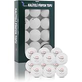 12 Adet 3 Yıldız Kutulu 40+ Gazlı Pinpon Topu Turuncu Masa Tenisi Topu Pingpong Topu Beyaz