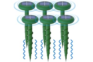 HULAXILOTI Ultrasonic Mole Repellent Advanced Pest Control Device, Humane and Effective Solution to Safeguard Your Garden from Moles, Voles, and Gophers