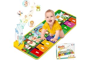 WEARXI Baby Spielzeug ab 1 Jahr Musikmatte, Kinderspielzeug ab 1 Jahr, Geschenk 1 Jahr Junge Mädchen, Mitgebsel Kindergeburtstag Geschenke, Adventskalender Füllung Kinder