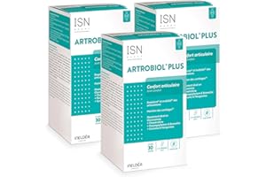 ISN - Artrobiol® Plus - Complément alimentaire à base de Glucosamine, Chondroïtine et Harpagophytum - Pour la souplesse des articulations et le maintien du cartilage & de l'ossature - Lot de 3