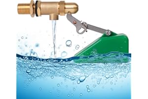 MUYIRTED 1/2" Adjustable Brass Float Ball Valve, Float Ball Valve for Water Tank, Automatic Fill Feed Humidifier with Adjustable Arm