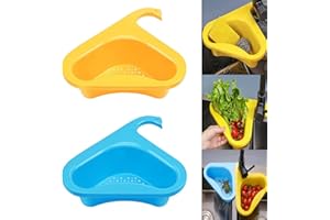 Anguxer 2 PCS Panier de vidange de Cygne, Égouttoir filtrant Suspendu Multifonctionnel, passoire Plastique, pour Fruits, légumes