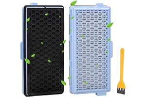 KIGNIOTE 2 Staubsauger Filter für Miele HEPA Filter für Miele S8340 Active AirClean SF-HA 50 Filter Ersatz für Miele Staubsauger Compact C1 C2 Complete C2 C3 Passend für S4, S5, S6, S8 Serie mit Staubpinsel