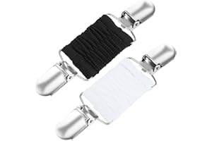 AOZUO Fit Dress Cincher Clips, 2PCS Sweater Shawl Elastic Clips Fashion Waist Tightener Cinchers Clip Brooch Clip for Women Vintage Dresses Cardigan Scarf Collar Clips Decor