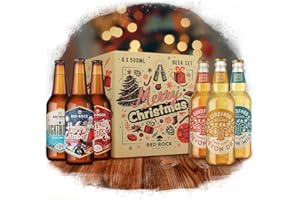 Red Rock Brewery Christmas Cider & Beer Gift Set - 6 x 500ml Bottles - Limited Edition Festive Box Set