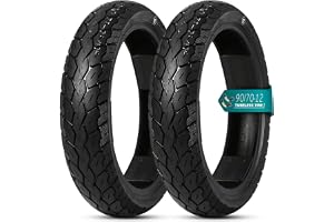 90/70-12 Motorcykeldäck 4P.R. 250 KPA Maximal belastning: 128 kg Slanglöst 90 70 12(2pcs)