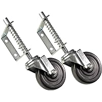 2x Laufrolle Schiebetore gefedert 100mm Schiebetorrolle 57kg Lenkrolle Rolle Tor