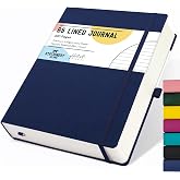 Stationery Island Cuaderno Rayado B5, Cuaderno Grueso de 320 Páginas, Diario de Rayas con Tapa Dura de 100 gsm para Escribir,