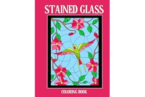 Stained Glass Coloring Book: Stress Relieving Designs for Kids and Adults: 1 (Nine Muses Coloring Books)