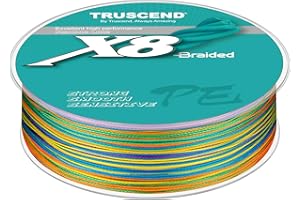 ‎TRUSCEND TRUSCEND Geflochtene Angelschnur 8fach, Angelzubehör Angelschnur geflochten glatt und ultradünn, PE Braided Fishing Lines, Angelsehne, Angel Schnur 300m & 500m