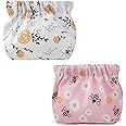 Kawn® 2pcs Makeup Pouch Small Pouches for Women, Portable Mini Makeup Bag for Purse, Self-Closing Oxford Cloth Coin Purse Pocket Cosmetics Bag Travel Organizer for Lipstick Jewelry Earphones (A)