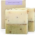 AUTHENTIC BATH & SOAP Cold Processed -Lavender Soap Bar- Relaxing & Soothing, Natural, Face and Body Wash for Men & Women, Cruelty Free, no Parabens or Sulfates. (Pack of 2) 120 gr Each