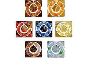 Movstriker 7PCS Flavour Pods Pack for Water Bottle, Creative Fruit Scented Air Water Bottle Pods Cola Lemon Strawberry Taste Pods BPA Free | 0 Calories | 0 Sugar for Flavouring Water