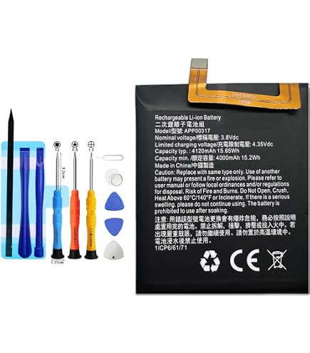 Batterie De Rechange Pour CAT S62 Pro - Modèle APP00317 - 4120 MAh - Avec Kit D'outils De Réparation