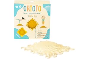ORTOTO Premium Single Sensory Massage Mat, Puzzle mat, Orthoepedic - Manual Massage Mat (Shining Sun - Milky Way)
