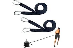 CORECISE Weighted Training Waist Belt for Pulling Sled and Tires,Weight Sled Pulling Strap,Sled Trainer Pull Leash of Sled Harness,Pulley Strap for Strength Speed Agility Training