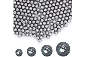 GREVELORO Kugellager Kugeln 40 Stück für Fahrrad, Rad, MTB, Skateboard, Größen zur Wahl 1/8" (3,18mm), 5/32" (3,97mm), 3/16" (4,76mm), 1/4" (6,35mm) aus Carbonstahl für Nabe, Schaltung (3/16" = 4,76 mm)