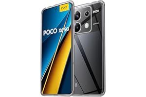 HidWee Crystal Clear Case Compatible with Xiaomi Poco X6 5G Case, Shockproof, Scratch-Resistant, Ultra Thin Protective Case, Non-Yellowing Clear Soft Silicone TPU Mobile Phone Case - Transparent