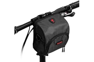Rhinowalk Borsa da Manubrio per Bicicletta Cestino per Bici Manubrio Anteriore Borsa per Bicicletta Mountain Road Bike Commuter Accessori per Biciclette Professionali-Nero