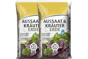 BLUMIXX Anzuchterde torfreduziert 40 Liter (2 x 20 Liter) - Aussaaterde für Samen - optimale Versorgung durch perfekte Zusammensetzung - Kräutererde Blumenerde Pflanzerde für Blumen und Kräuter