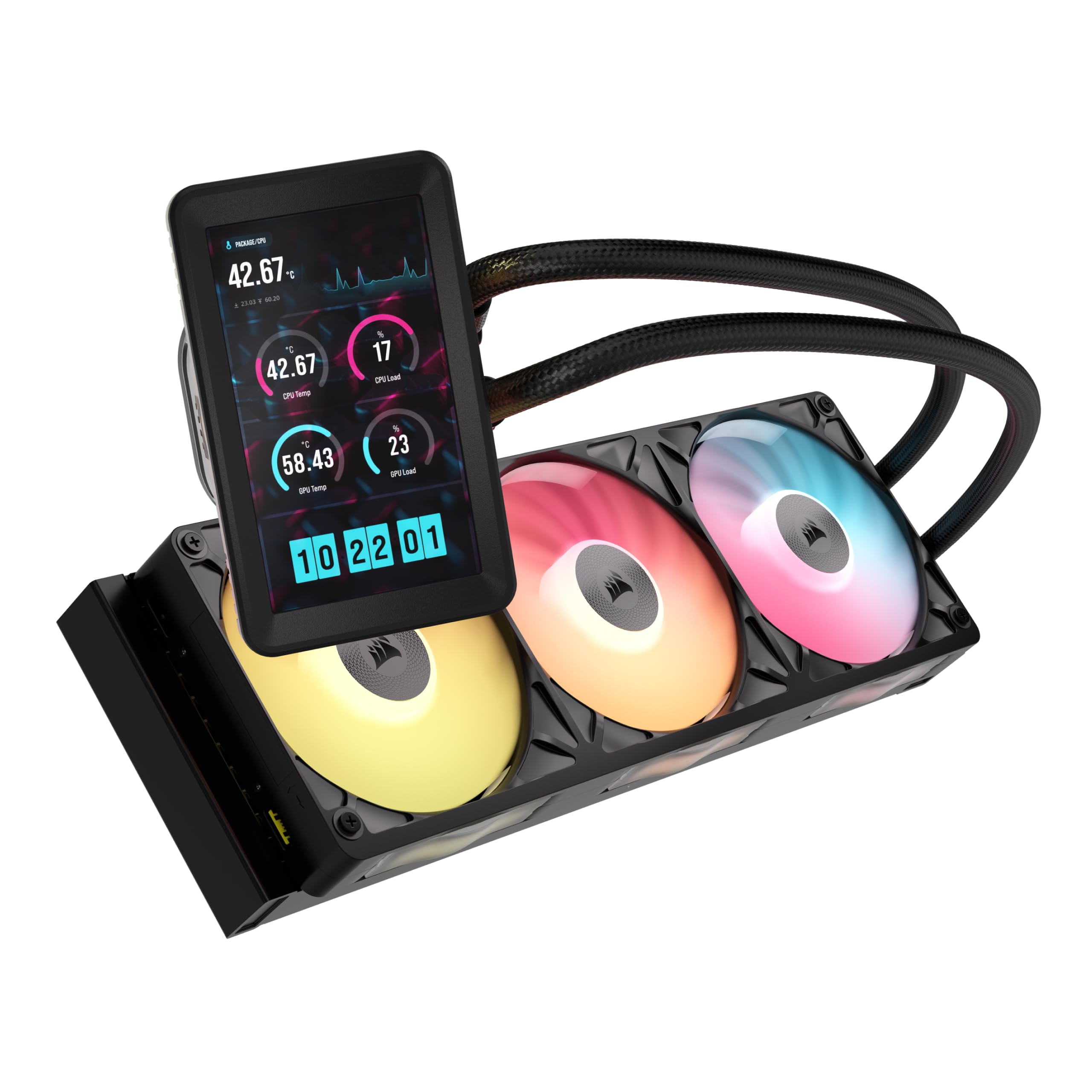CORSAIR iCUE LINK TITAN II 360 LCD AIO-CPU-Flüssigkeitskühler