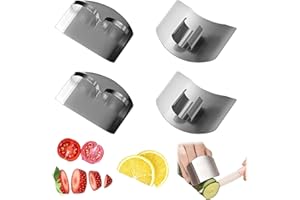 WGNMDRUB Finger Guard 4 Stück Guard Küche Finger Protector Schutz Ihrer Finger Fingerschutz Sicher Fingerschutz Finger Fingerschutz Aus Edelstahl Küchenwerkzeug Zum Schneiden Für Die Küche Fleischschneiden