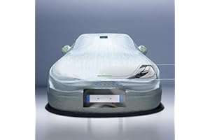 ‎THINSGO ThinsGo Tesla Model Y Autoabdeckung, Outdoor-Vollabdeckung, Sonne, Regen, Staub Allwetterschutz, mit Ladeanschluss Loch, Kennzeichen Sichtbarkeit, Sentry Mode Unterstützung, Tesla Zubehör