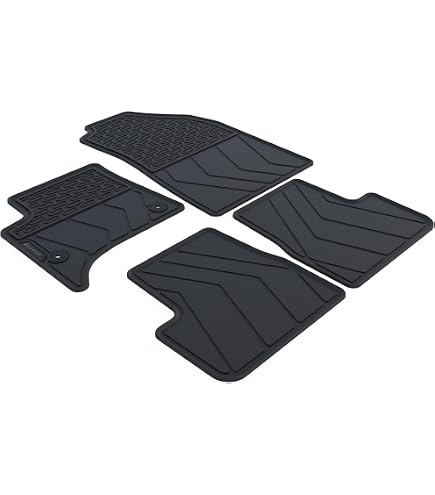 Cora Set 4 Tappeti Auto In Moquette Per Skoda Fabia E Volkswagen Polo – Colore Nero – Antiscivolo Con Fissaggi Fix Point