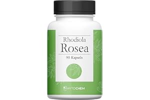 PHYTOCHEM RHODIOLA ROSEA | 400 mg Rosenwurz Extrakt pro Kapsel | 90 Kapseln | Premium Qualität aus Deutschland