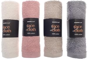 ONLINE KITCHENWARE Country Club Set of 4 Super Soft Face Cloths