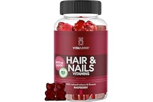 ‎VITAYUMMY VitaYummy Haar Vitamine Gummies - Biotin Hochdosiert (5000μg) - Multivitamine Gummibärchen für Frauen -Nahrungsergänzungsmitte Biotin Haare Haut Nägel - 60 Hair Vitamin Gummies - 1 Monat