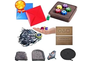 HIMS Gonggi Korean Game, Gongi Spiel Koreanisches Volksspiel-Set (traditionelles Koreanisches Spielspiel) - Jebi Chagi, Gong-gi, Biseokchigi, Paeng-y, DDAKJI, Familienreise-Spiele (A1)