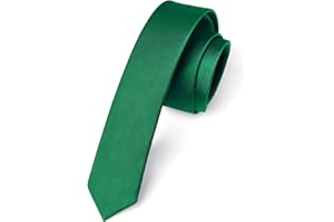 Enlision Wąski krawat 4 cm jednolity kolor wąskie krawaty dla mężczyzn ślub klasyczny formalny krawat biznesowy (1,5 cala) - wiele kolorów