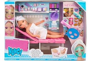 Nancy - Un día de SPA, muñeca con Toalla y Tumbona de SPA, Set para Hacer mascarillas, Maquillaje de Purpurina y Accesorios de Belleza, para niñas y niños a Partir de 3 años, Famosa, (NAC37000)