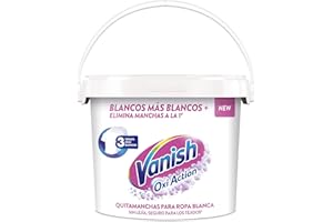 Vanish Oxi Action - Quitamanchas y Blanqueador para Ropa Blanca, en Polvo, Sin Lejía, 2.4 kg