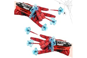 VENDOS 2 Juegos de Launcher Glove, Guantes de Lanzador de Spiderm, Guante Hero Launcher, Lanzador de Héroes Web Shooter Spiderm, Juguetes Educativos Divertidos para Niños