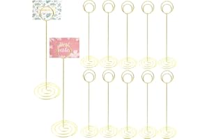 Aohcae Table Number Holders, 12 PCS Tall Place Card Holder 8.75 inch Table Number Stands for Wedding Graduation Party Home Table Centerpiece Decoration Picture Photo Holder