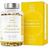 Vitamina D3 2000 UI [Fornitura di 1 Anno] - Integratore Vitamina D 2000 UI con Olio EVO per assorbimento ottimale - Non OGM -