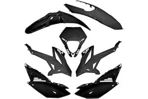 P2R (MOTORISÉ) Carrosserie-Carenage 50 a Scatola Compatibile con Beta 50 RR 2012 + Nero (Kit 7 Pezzi) -p2r
