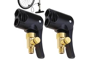 SHIQUAN Französisches Ventil Adapter,2 stk Ventiladapter,Auto Reifen Air Chuck,Sclaverandventil Adapter,Autoventil Adapter,Französisches Ventil Adapter,Ventilschaftverbinder für Auto,Fahrrad, Motorrad