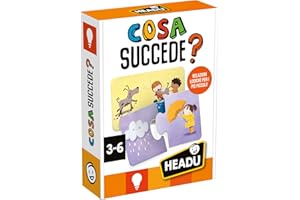 HEADU - Cosa Succede - Comprendere le Relazioni! | Giochi Educativi Bambini 3 4 5 Anni, Gioco Didattico per Sviluppare il Pensiero Logico, Regalo Bambino Regalo Bambina, Made in Italy
