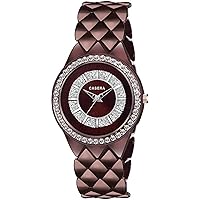 Casera All Brown Analog Wrist Watch for Girls